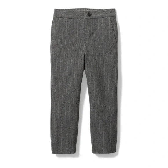 Janie and Jack Grey Wool Pinstripe Joggers - Picture 13 of 13